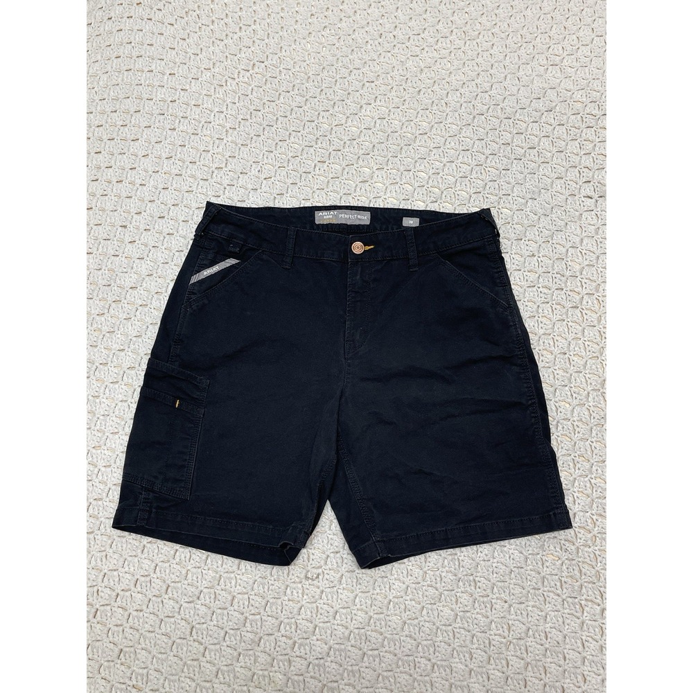 Ariat Rebar Shorts Mens Tag 30 Aprx W32 L8 Black Perfect Rise Workwear Outdoor